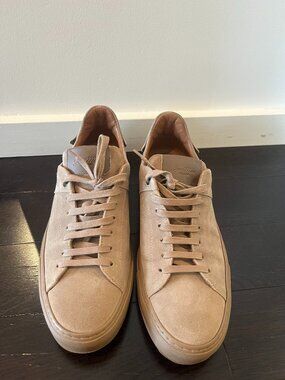 Khaki Suede Goodman Sneakers - Made in ITaly